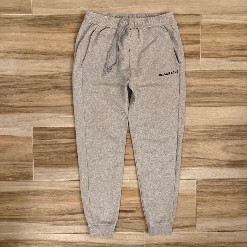 Helmut Lang Core Joggers Grey Heather Sweatpants Mens Size S Small Made Portugal